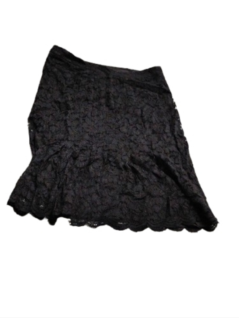 Diane Von Furstenburg Black Lace Skirt Women's Sz 4
